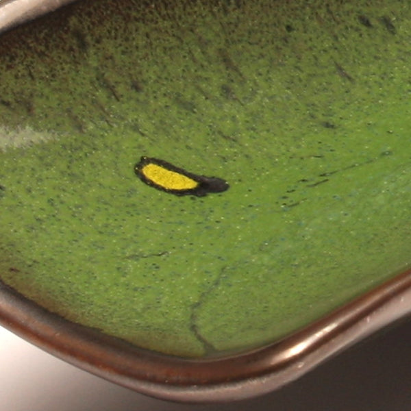 DH025 Relish Tray in Green, Chartreuse, and Black