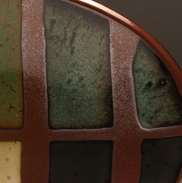 DH075 Medium Multi-Colored Oval Platter