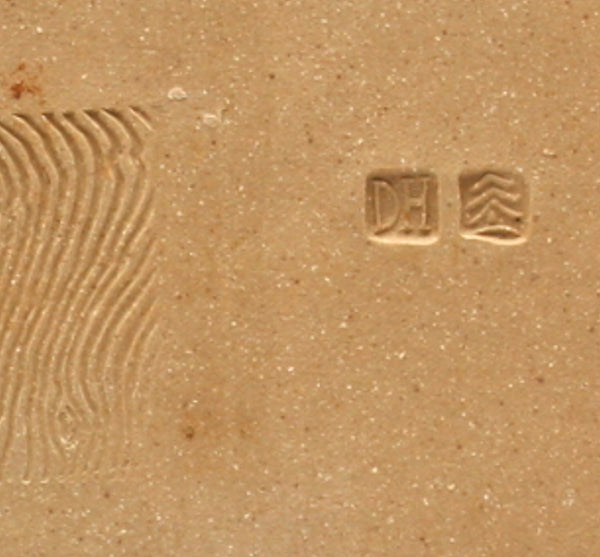 DH078 Large Square Plate with Stripes and 8 glazes!