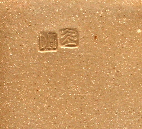 DH079 Large Square Plate with Trailed Glazes