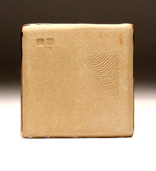 DH091 Square Plate with Trailed Glazes