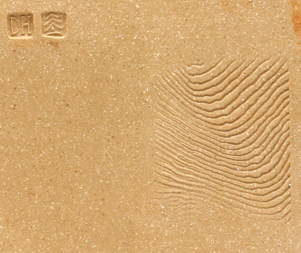 DH091 Square Plate with Trailed Glazes