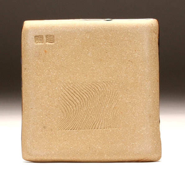 DH093 Square Plate with Trailed Glazes