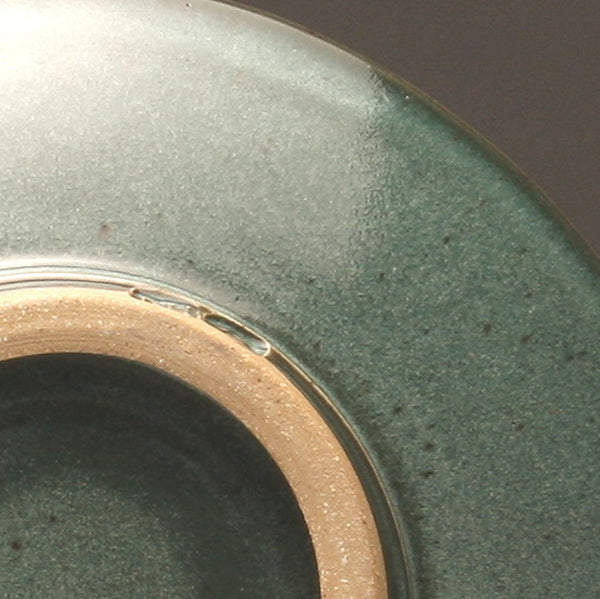 DH016 11" Purple over Teal Flower Platter