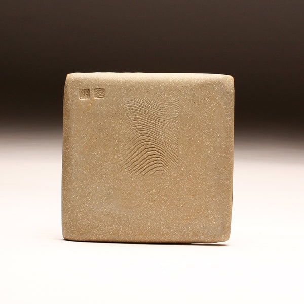 DH254 Square Plate with Trailed Glazes
