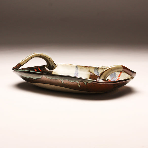 DH288  Landscape Handled Oval Platter