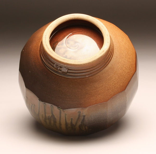 GH001 Large Cut-Sided Bowl with Sixteen Facets