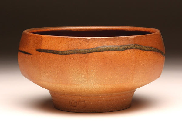GH002 Large Cut-Sided Bowl with Ten Facets
