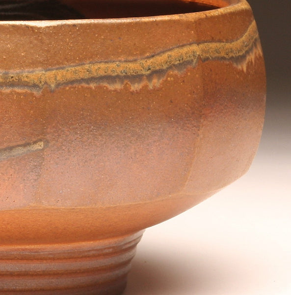 GH002 Large Cut-Sided Bowl with Ten Facets