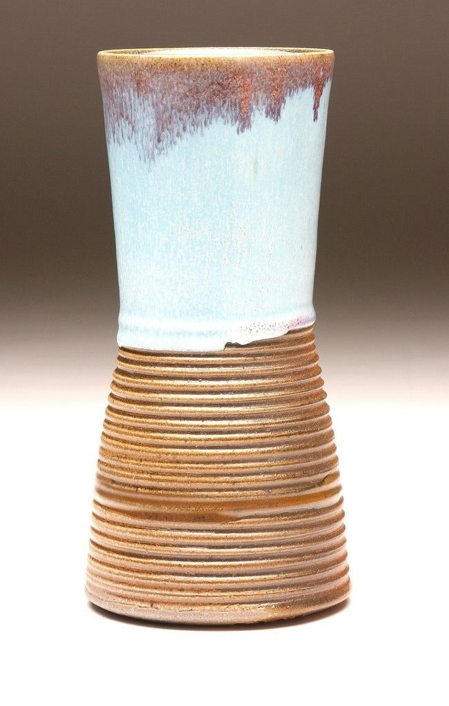 GH012 Chun Blue "Groovy" Vase