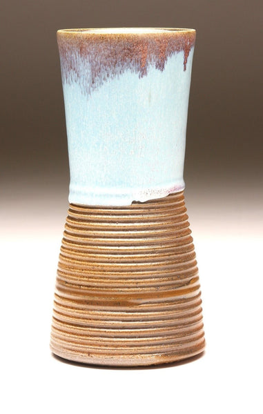 GH012 Chun Blue "Groovy" Vase