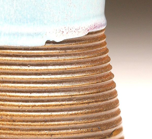 GH012 Chun Blue "Groovy" Vase