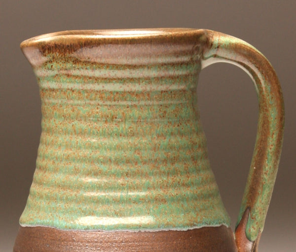GH019 Woodfired Pitcher with Green Top