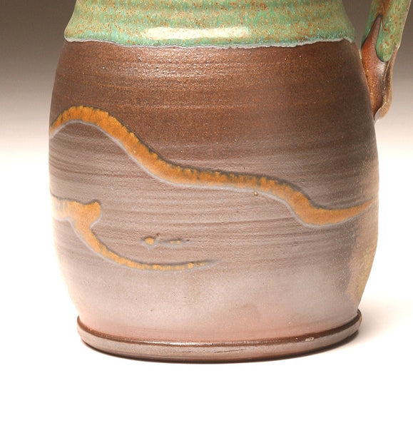 GH019 Woodfired Pitcher with Green Top