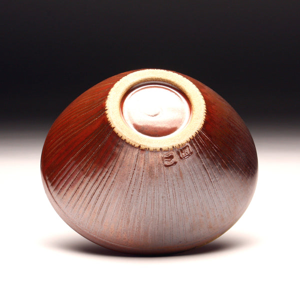 GH042 Small Woodfired Bowl in Persimmon