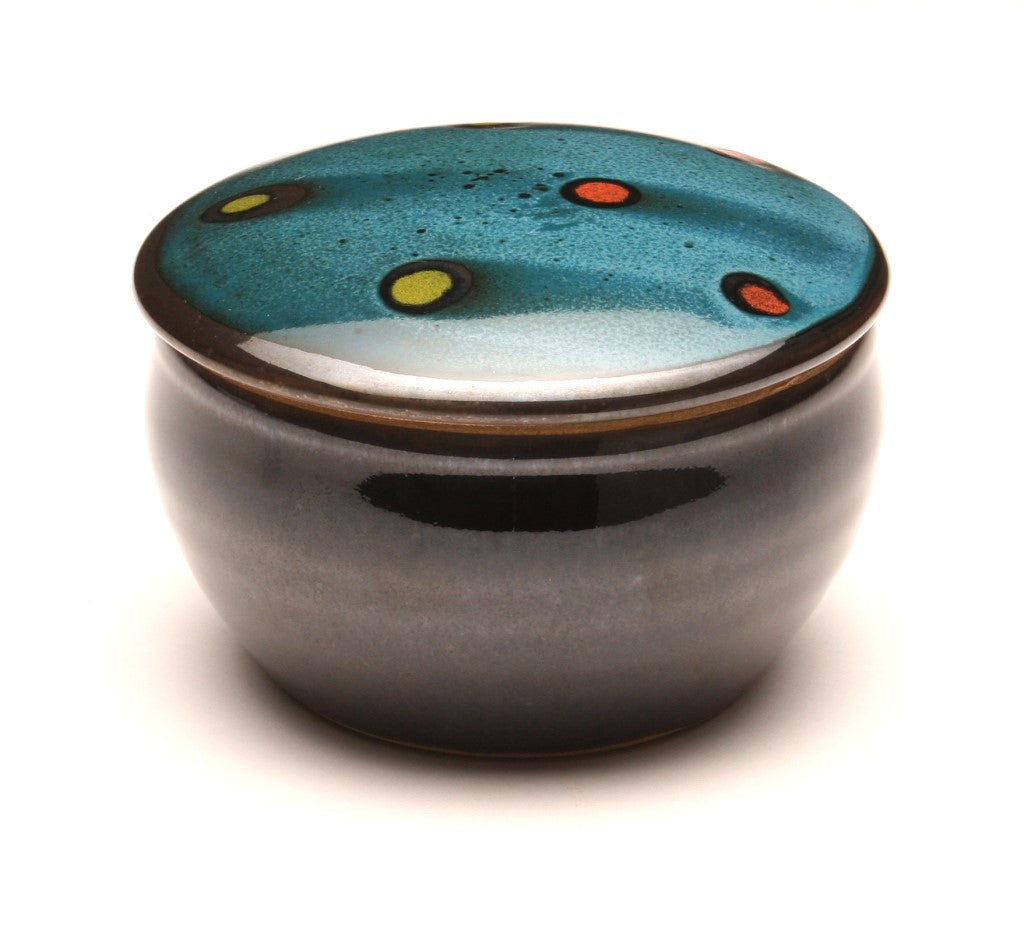 GH051 Teal and Black Covered Box