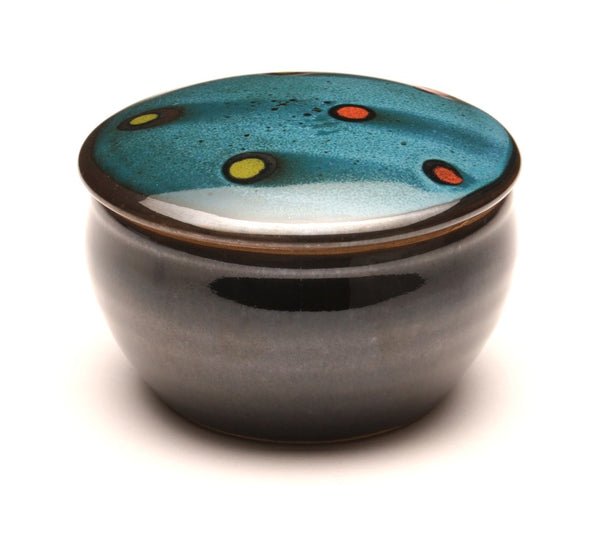 GH051 Teal and Black Covered Box