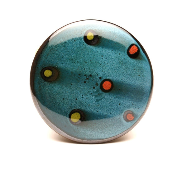 GH051 Teal and Black Covered Box