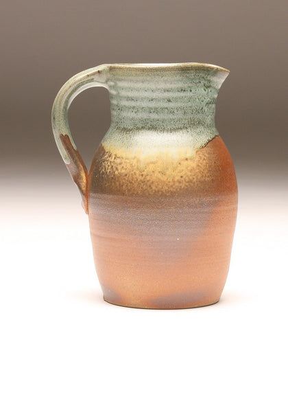 GH054 half-gallon pitcher woodfired teal and ash