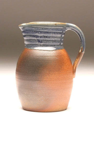 GH055 half-gallon pitcher woodfired blue and ash