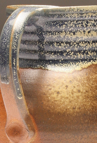GH055 half-gallon pitcher woodfired blue and ash