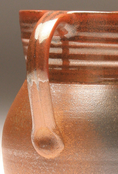 GH056 half-gallon pitcher woodfired persimon and ash