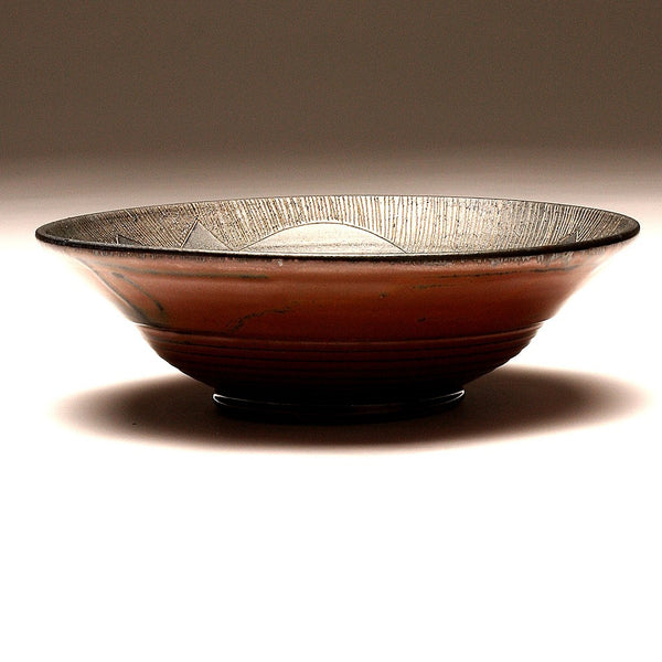 GH065 Large Flat Carved Rim Bowl