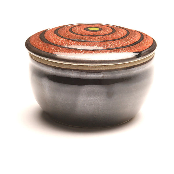 GH088 Red, Black, and Chartreuse Dot  Covered Box