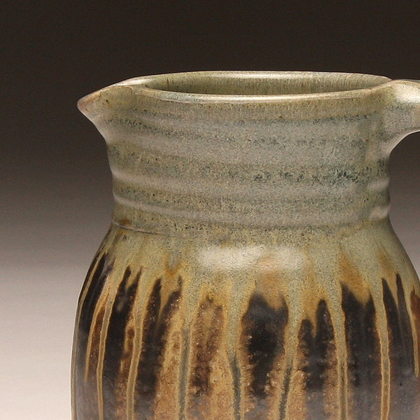 GH211 quart pitcher woodfired teal and ash