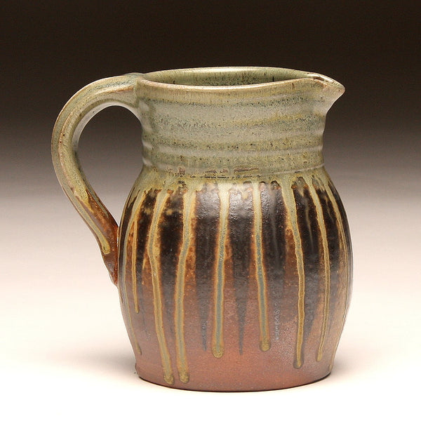 GH211 quart pitcher woodfired teal and ash