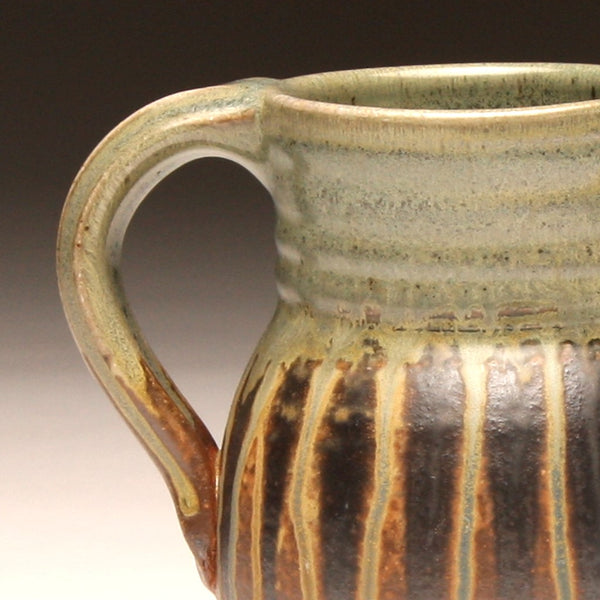 GH211 quart pitcher woodfired teal and ash