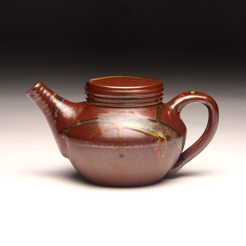 GH236 Tenmoku Carnival Teapot