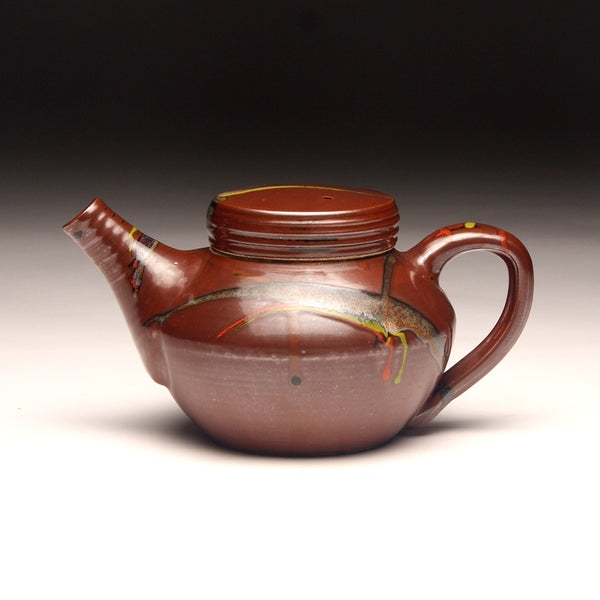 GH236 Tenmoku Carnival Teapot
