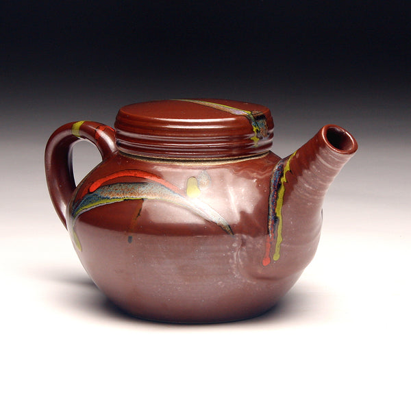 GH236 Tenmoku Carnival Teapot