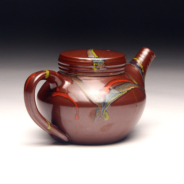 GH236 Tenmoku Carnival Teapot