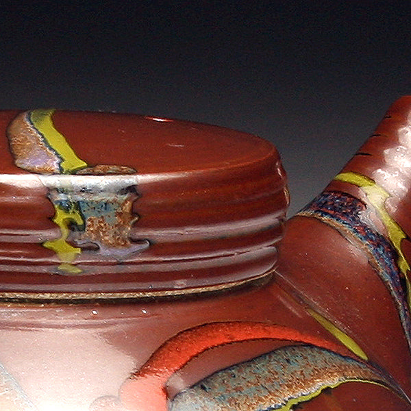 GH236 Tenmoku Carnival Teapot