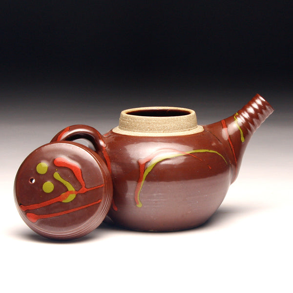 GH237 Tenmoku Carnival Teapot