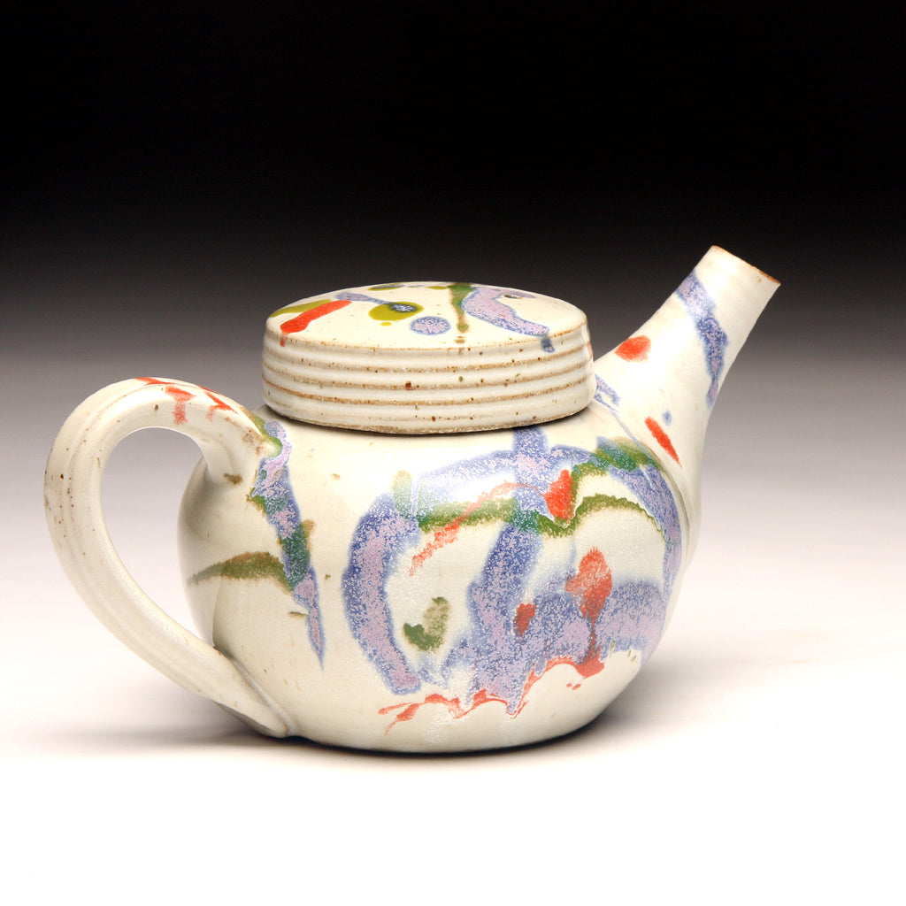GH238 White Carnival Teapot