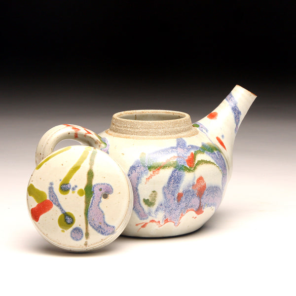 GH238 White Carnival Teapot