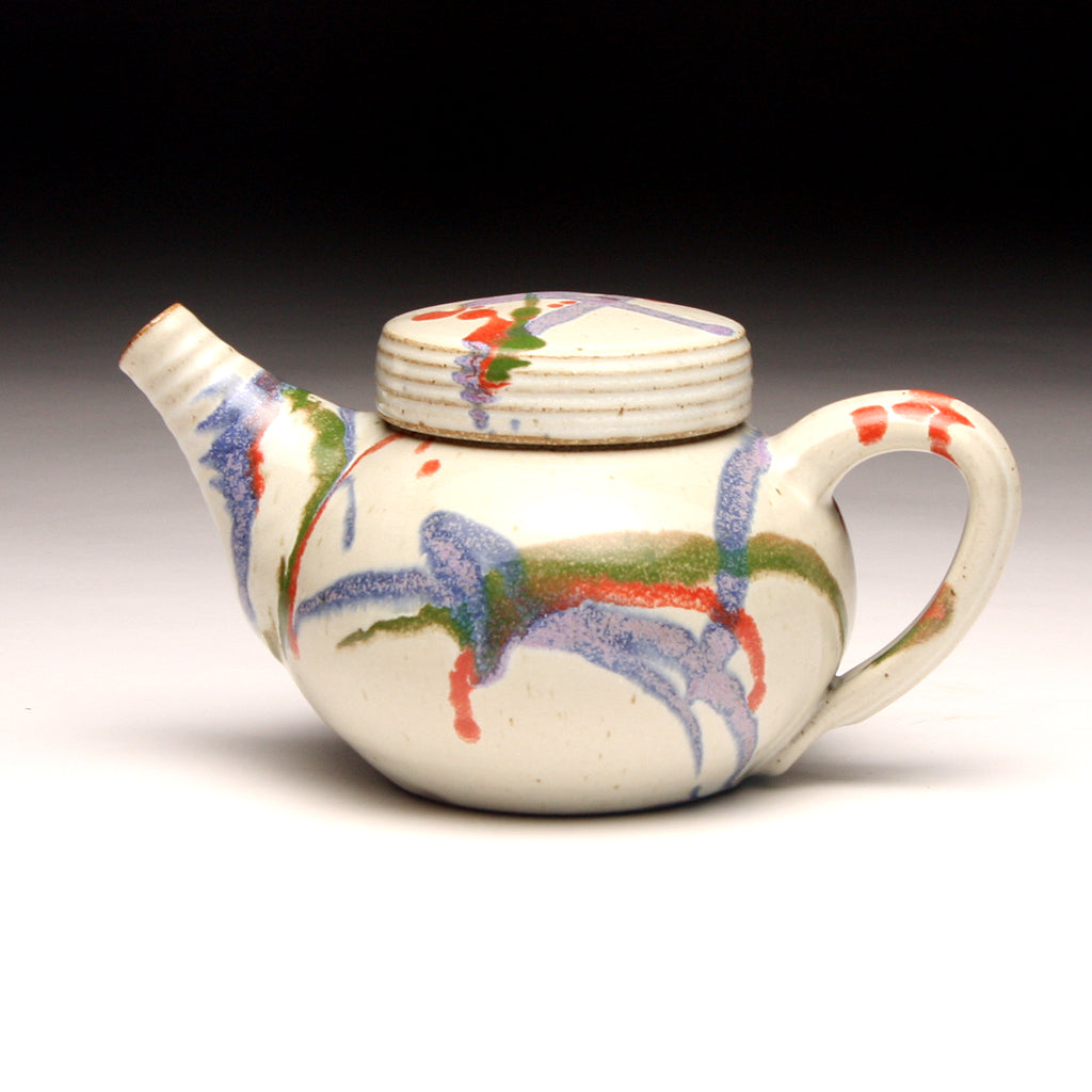 GH239 White Carnival Teapot