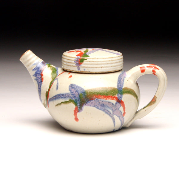 GH239 White Carnival Teapot