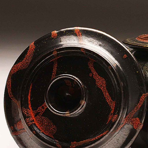 GH279 Black and Red Cookie Jar