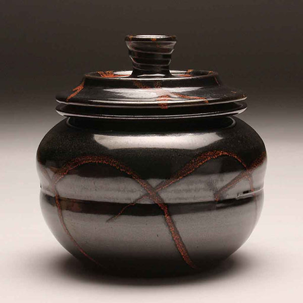 GH279 Black and Red Cookie Jar
