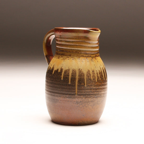GH284 half-gallon pitcher woodfired persimon and ash