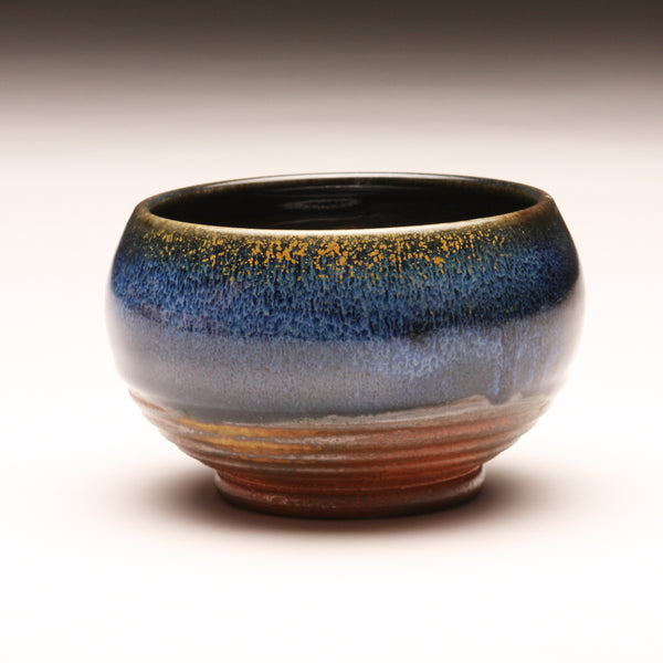 GH251 Small groovy rose bowl