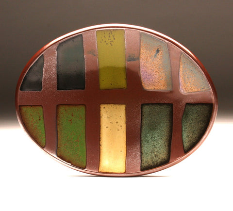 DH076 Medium Multi-Colored Oval Platter
