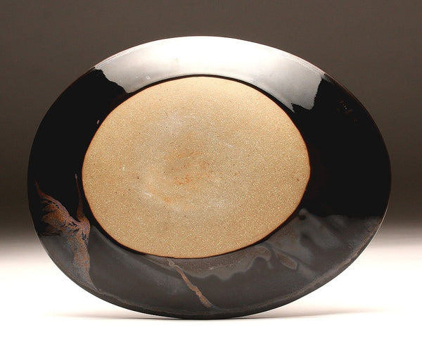 DH084 Large Oval Platter Cosmic Glaze and Decoration