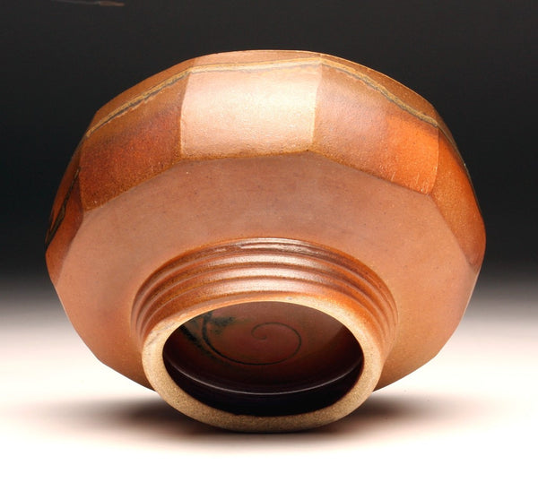 GH002 Large Cut-Sided Bowl with Ten Facets