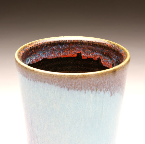 GH012 Chun Blue "Groovy" Vase