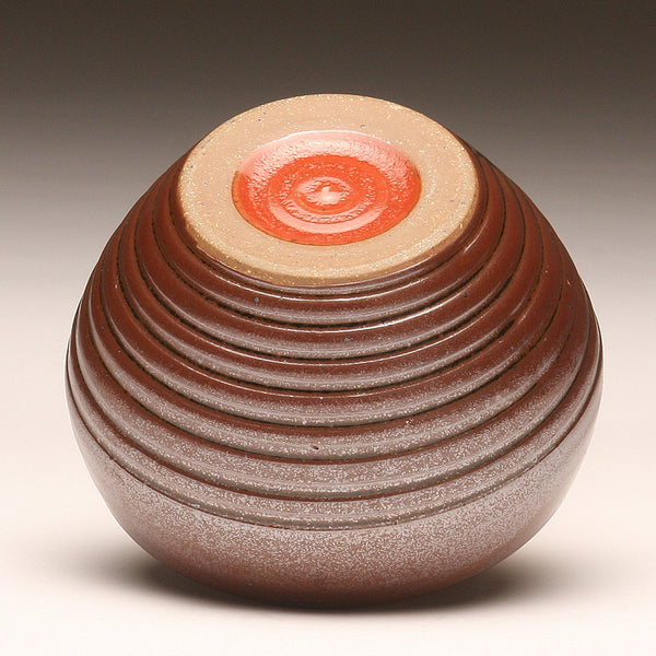 GH071 Small Woodfired Bowl in Persimmon